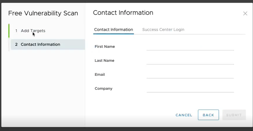 User Scan Success Success Center
